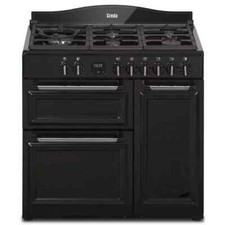 Creda C90RCDFTBL 90cm Traditional Dual Fuel Range Cooker Black