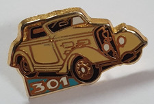 Vintage Peugeot 301 Metal & Enamel Pin badge. Classic French Car