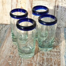 Recycled Mexican Glass Blue