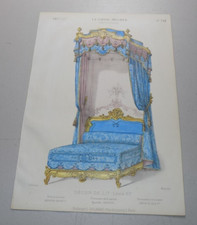 1860 French Furniture Print  /
