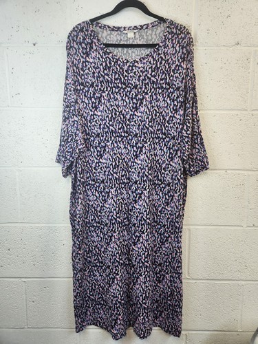 Monki abstract spot print midi - abstract,