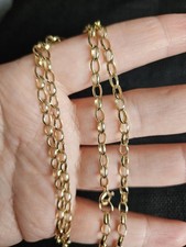 9ct gold belcher chain - chain, 22"