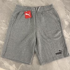 NEW Puma Mens Shorts Medium  Jersey sweat pant, pockets, pull waist cord REG FIT