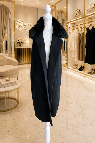 Black longline sleeveless - f&f,