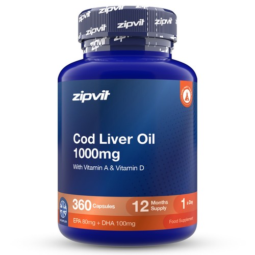 Cod liver oil capsules 1000mg - liver,