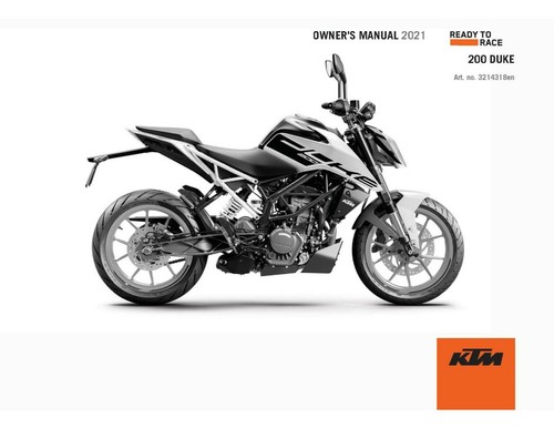 Ktm owners manual - owners,