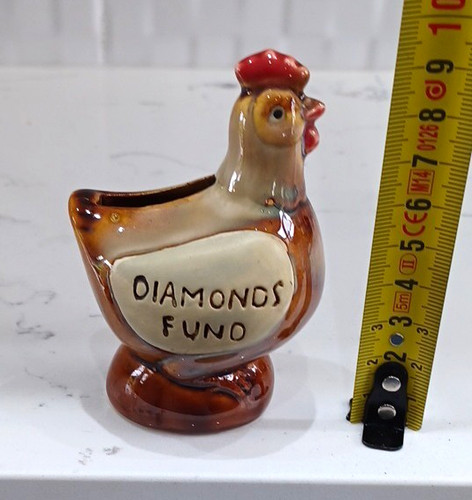 Ceramic chicken moneybox - ceramic,