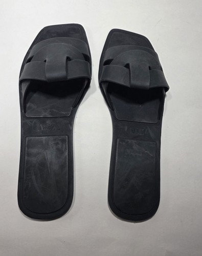 Zara black rubber - zara, slide