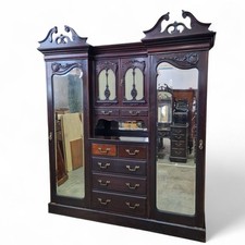 Victorian triple wardrobe - triple,