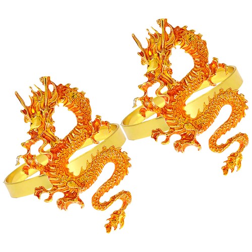 2pcs napkin buckles dragon - 2pcs,