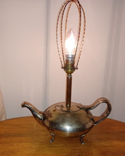 Steampunk style metal teapot