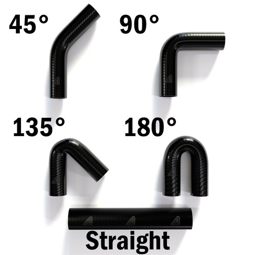 Black silicone hose elbow - hose,