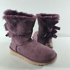 UGG Boots Classic Bailey Bows Ankle boots Suede Sheepskin Size UK 5.5 US 7
