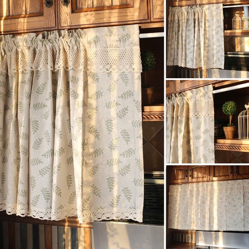 Lace half cafe curtain vintage - half,