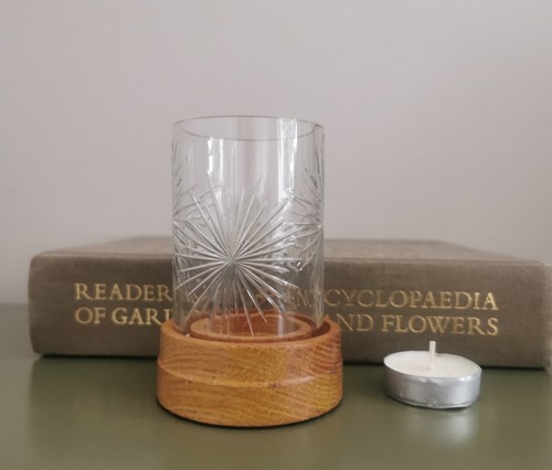 Vintage clear glass - clear, starburst