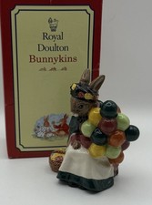 Royal Doulton  BUNNYKINS Old Balloon Seller DB 217  Limited Edition original box