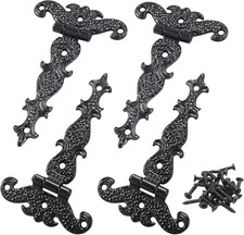 4 Pack Antique T-Strap Hinges