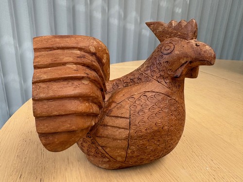 Hand carved wooden bird