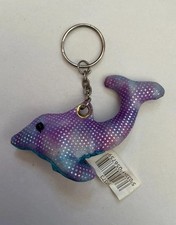 Purple Dolphin-shaped Keychain