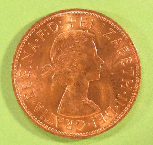 Uncirculated 1964 one penny - 1964,