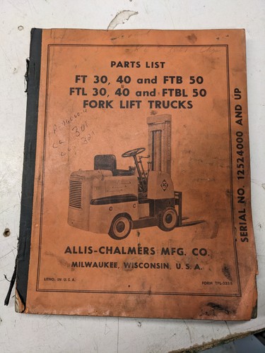 Allis chalmers parts - allis,