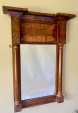 Regency Mahogany Pier Mirror Antique Georgian Bathroom Hall Bedroom Mirror 80cm