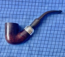 K&P Peterson’s 313 bent billiard smooth system standard estate pipe hallmarked
