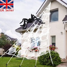 Halloween Decoration Giant Spider Web Party Props Decor Outdoor Fancy Dress 16FT