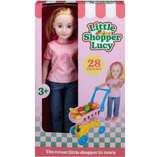 Shopping Trolly & Fruits Doll Playset 28pcs Xmas Birthday Gift Toy For Kids