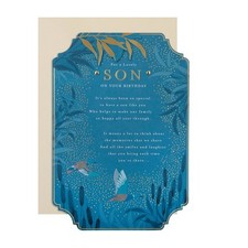 Blue Traditional Floral Design