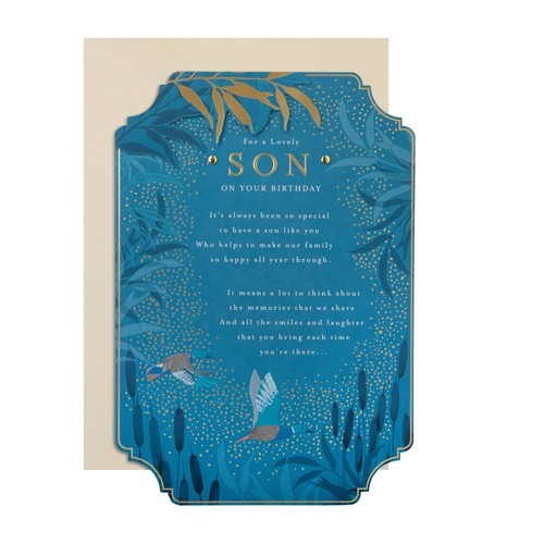 Blue traditional floral design - traditional,