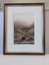 Rob Piercy Welsh Landscape Print Framed Snowdonia 1995 Caernarfon.