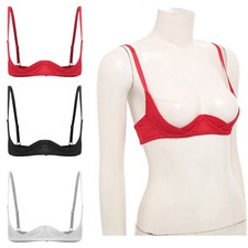 Womens Cupless Top Open Breast