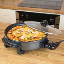 Quest 1500W Watt Multi Cooker with Medium 30cm Diameter Electric Frying Pan