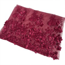 3D Flower Mesh Lace Clothing