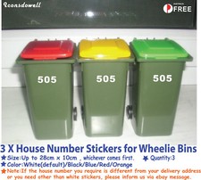 3 x House Number Stickers for