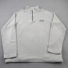 Weird Fish Mens Jumper Beige Medium 1/4 Zip Macaroni Pullover Sweater Adult