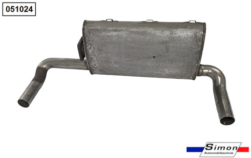 Exhaust silencer exhaust pot