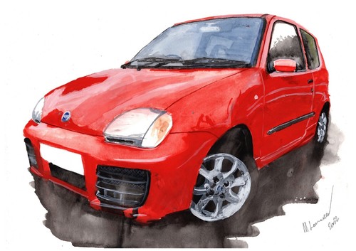 Painting fiat seicento - painting, an