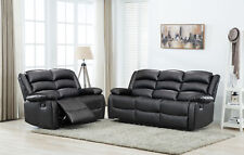 Leather Recliner Sofa - 2