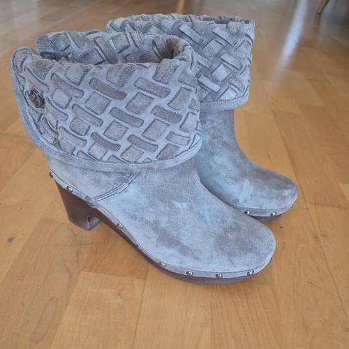 Ugg grey suede waterproof fold - grey,