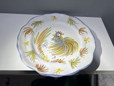 hand-painted French Henriot Quimper faience Style ceramic plate