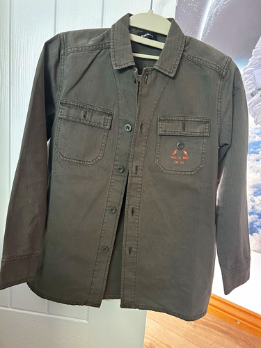 Diesel grey cotton button - diesel, button-up