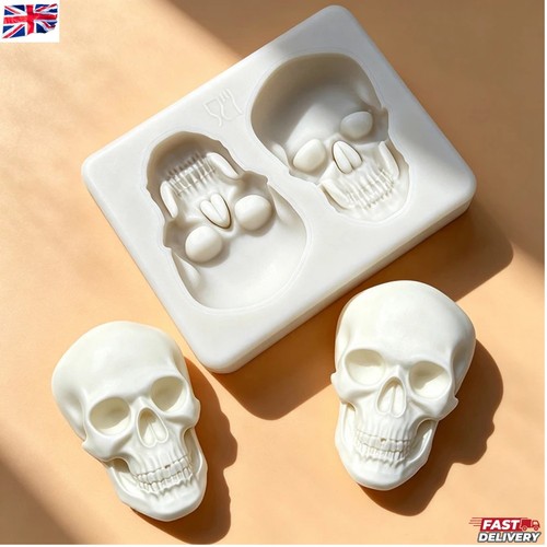 Skull halloween silicone cake - skull,