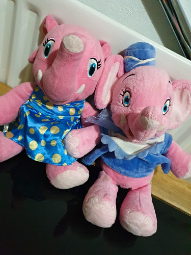 Pink elephant plush - pink,