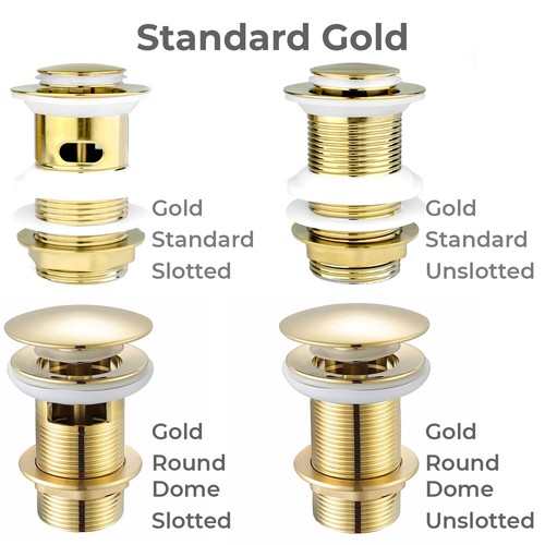 Gold basin waste click - gold, click-clack