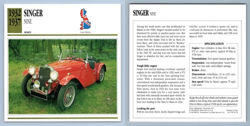 Singer nine 1932 - nine,