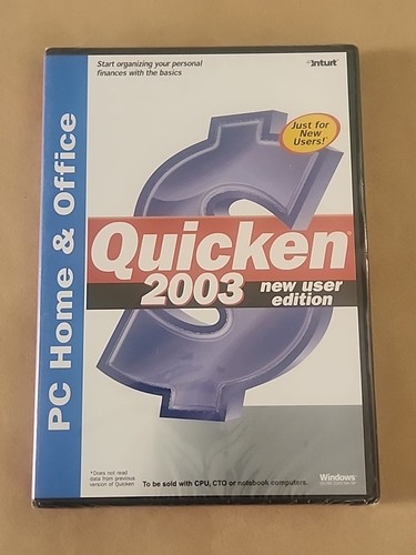 Intuit quicken 2003 new - intuit, user