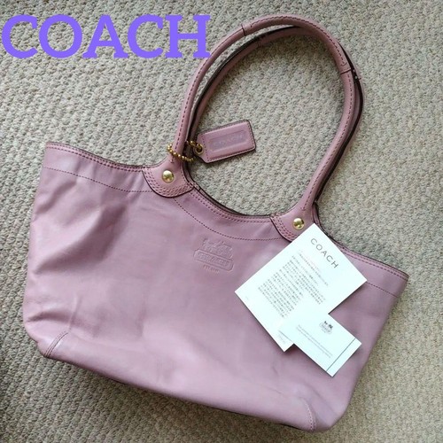 Coach lavender leather tote - coach,
