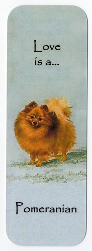 Pomeranian dog bookmark - dog,